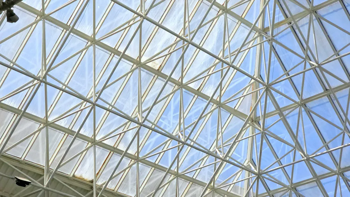 Roof Slope Methods for Steel Space Frame Structure