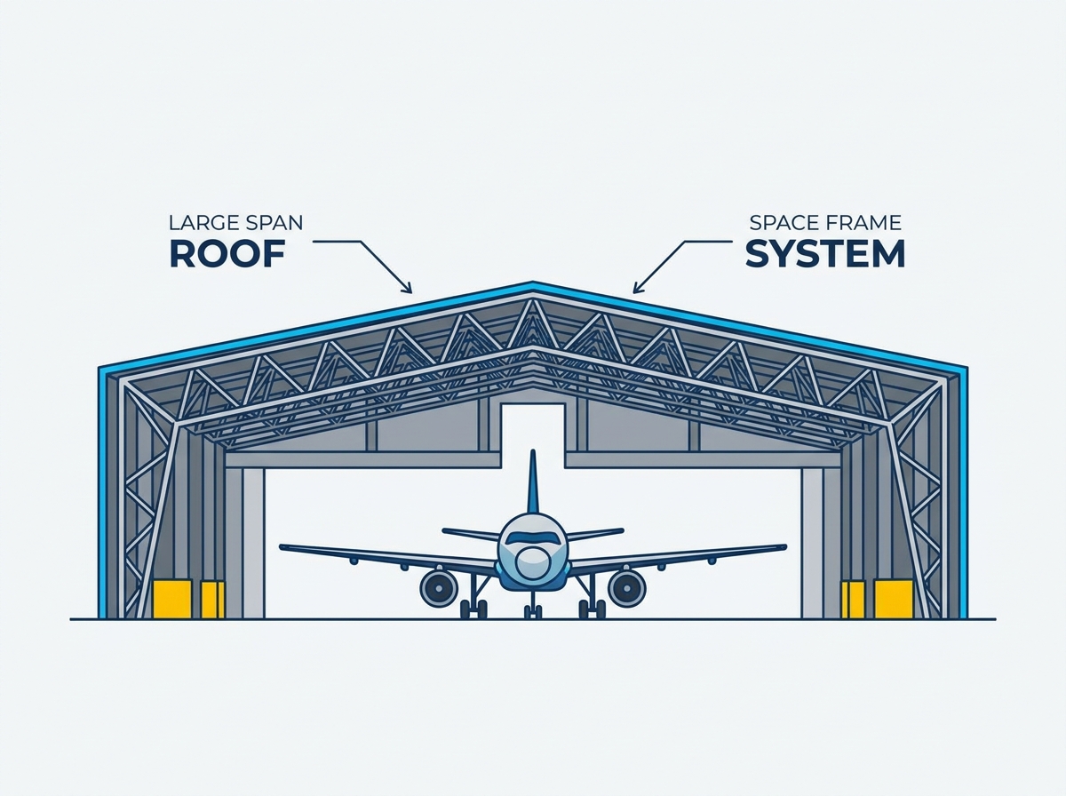 Aircraft Hangar Steel Structure